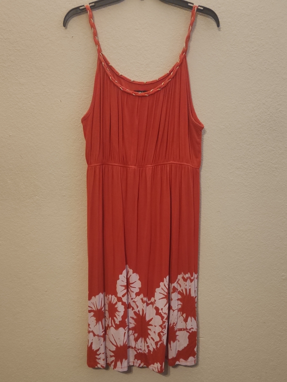 Style & Co. Orange Braided-Trim Tank Top